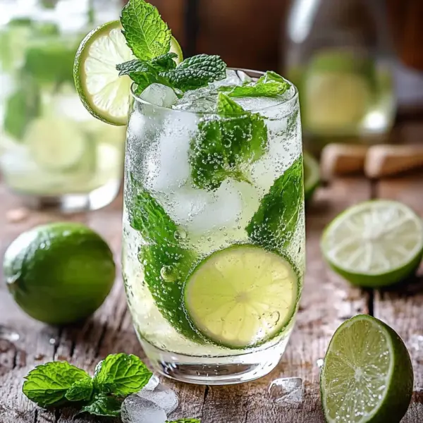 Limetten-Limonade mit Minze