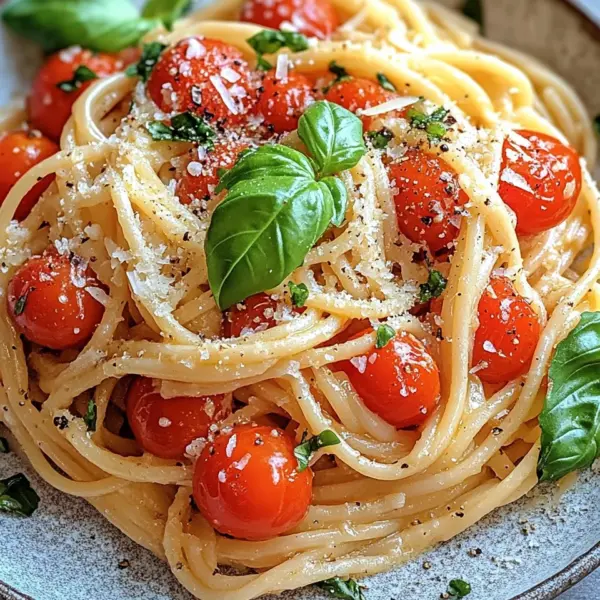Linguine mit Tomaten-Parmesansoße