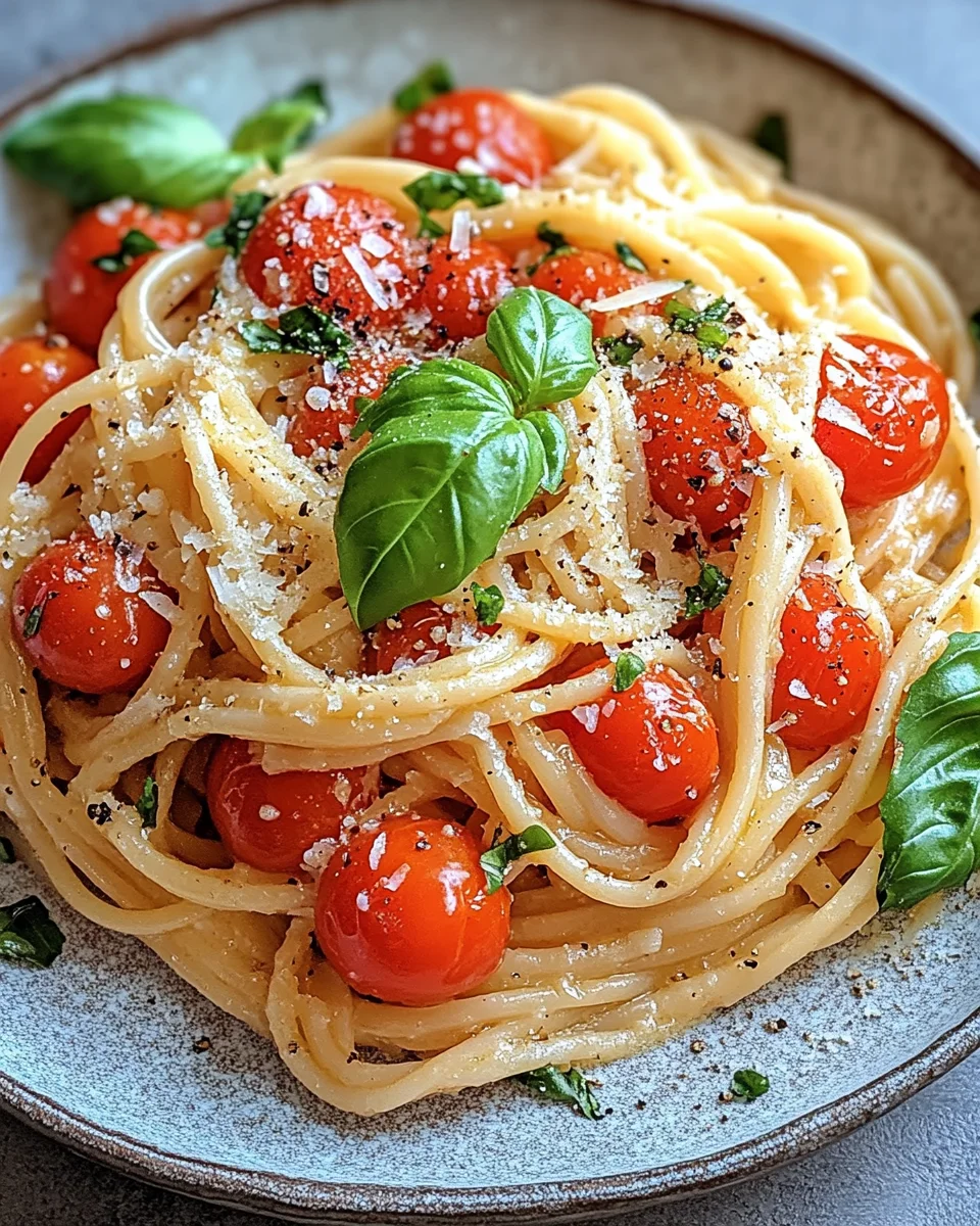Linguine mit Tomaten-Parmesanso&szlig;e