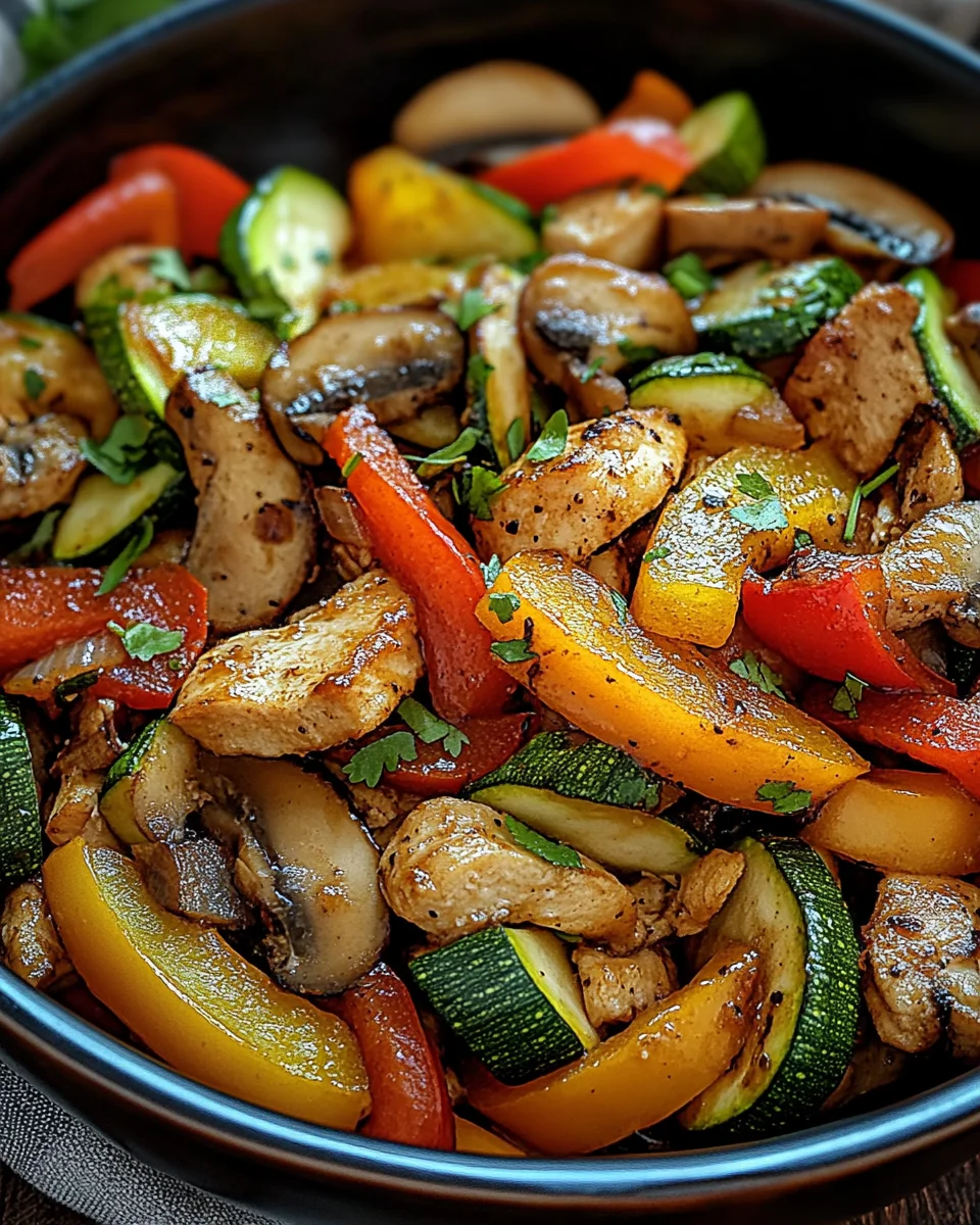 Low-Carb Gemüsepfanne mit Geflügel 29 Low-Carb Gemüsepfanne mit Geflügel