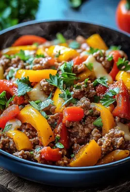 Low Carb Paprikapfanne mit Hackfleisch