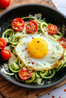 Low Carb Zucchini Nester mit Spiegelei