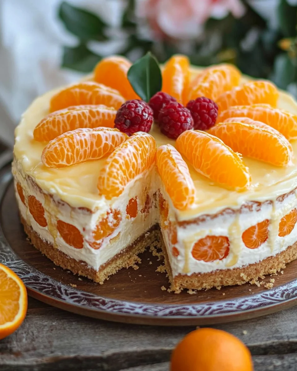 Mandarinen-Quark-Kuchen