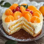 Mandarinen-Quark-Kuchen mit Geheimzutat