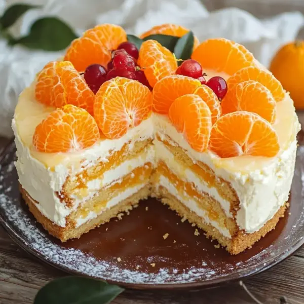 Mandarinen-Quark-Kuchen mit Geheimzutat