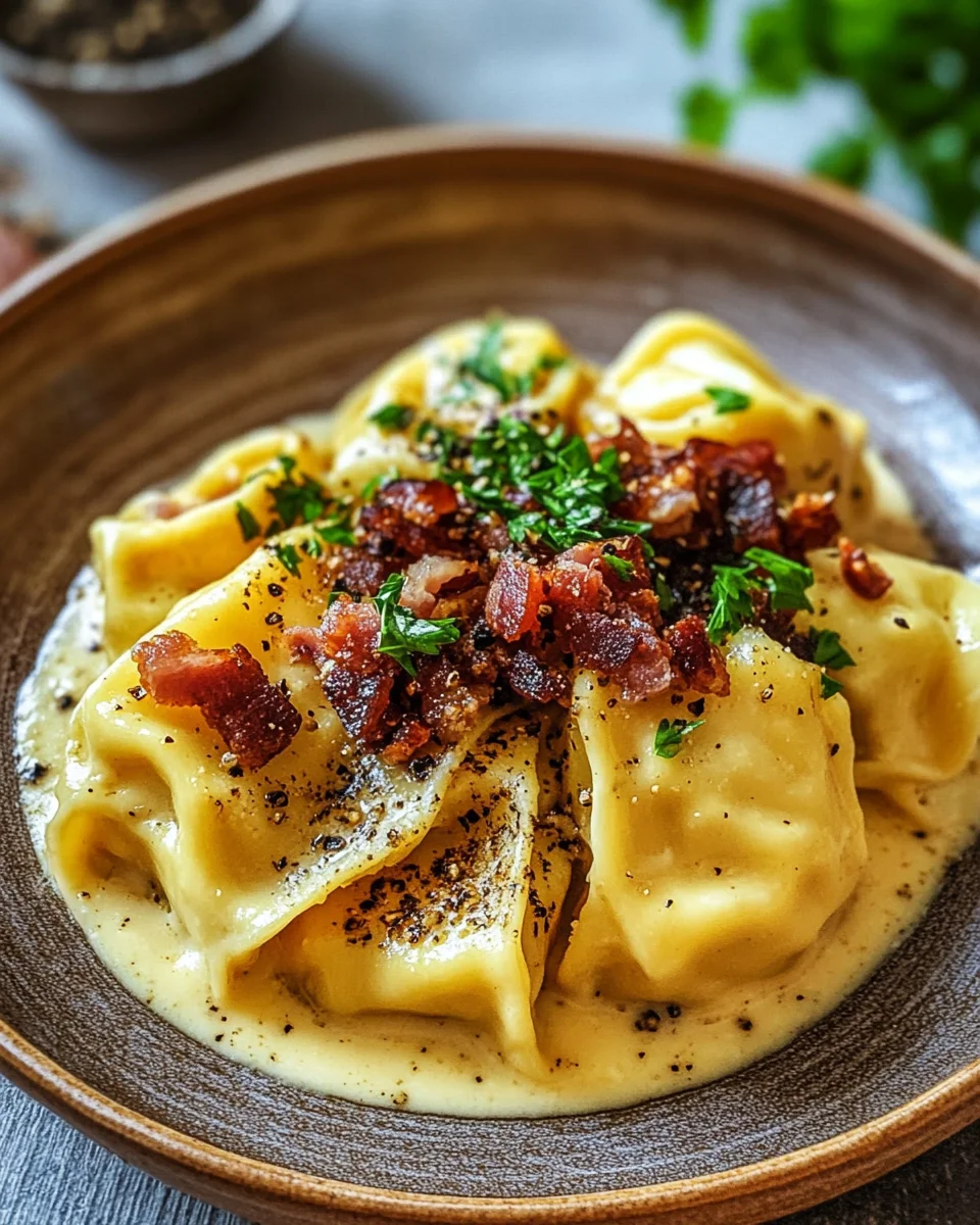 Maultaschen Carbonara
