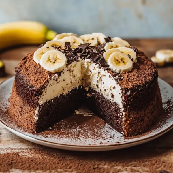 Maulwurfkuchen mit Banane