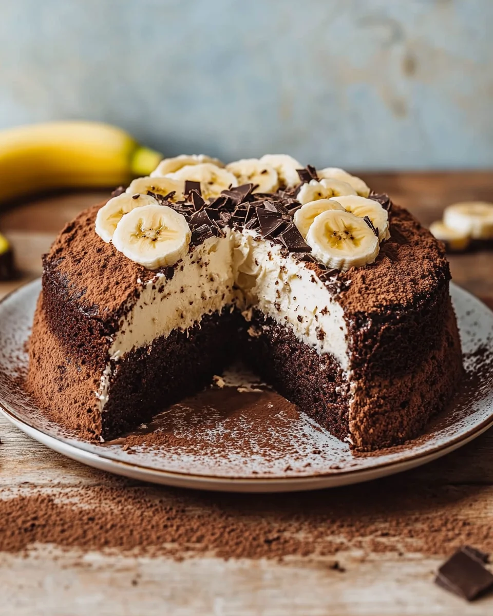 Maulwurfkuchen mit Banane