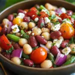 Mediterraner Bohnensalat