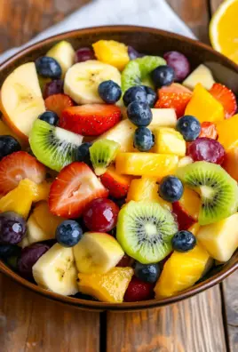 Obstsalat mit klassischem Dressing