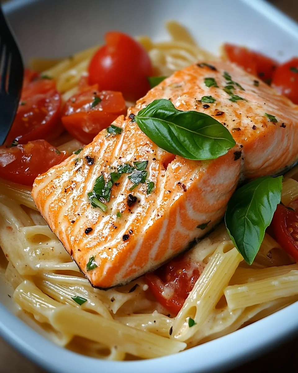 Ofen-Lachs-Pasta