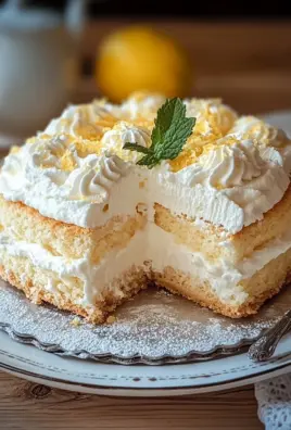 Quark-Schneekuchen mit Vanillepudding