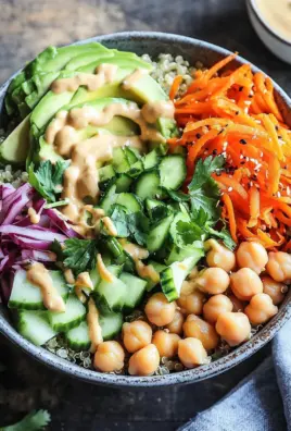 Quinoa-Gemüse-Bowl mit Tahini-Dressing