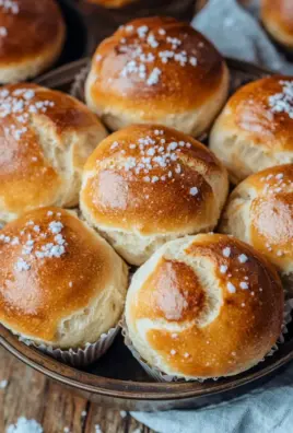 Rezept für Laugenbrötchen im Muffinsblech gebacken