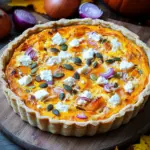 Saftige K&uuml;rbis-Quiche mit Feta