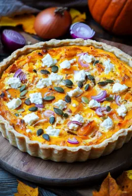 Saftige Kürbis-Quiche mit Feta