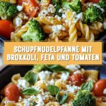 Schupfnudelpfanne mit Brokkoli, Feta und Tomaten 20 Pinterest Hidden Image