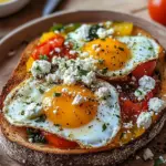 Shakshouka-Toast mit Feta-Spiegeleiern