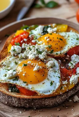 Shakshouka-Toast mit Feta-Spiegeleiern