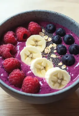 Smoothie Bowl mit Beeren (kalorienarm)