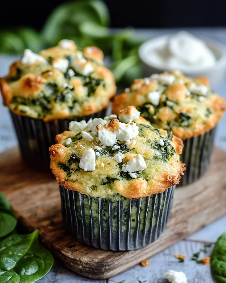 Spinat-Feta-Muffins