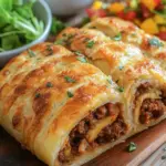 Teig eingerollt mit Hackfleisch Rezept