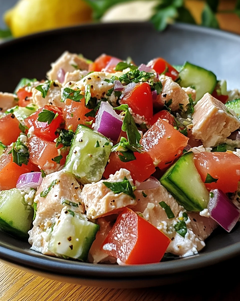 Thunfisch-H&uuml;ttenk&auml;se-Salat