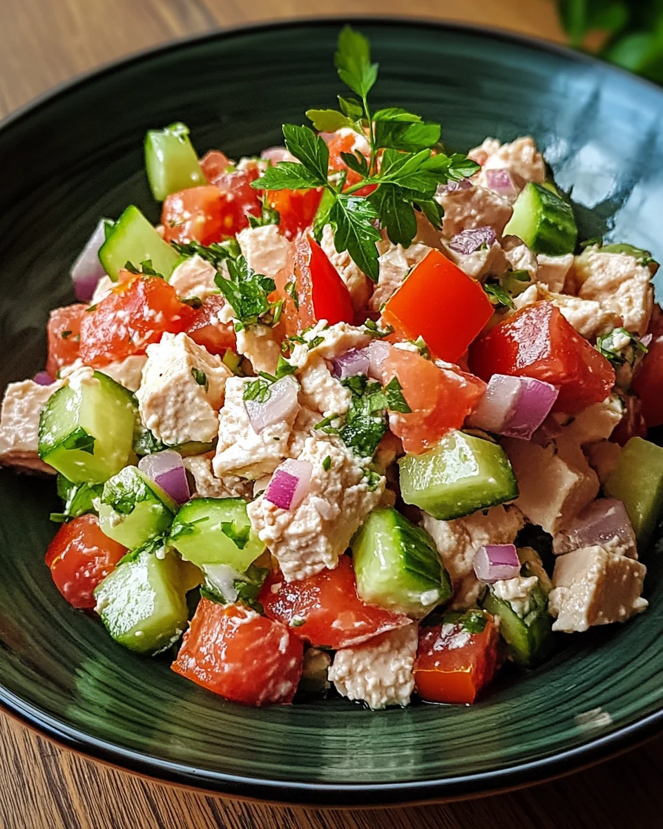 Thunfisch-Hüttenkäse-Salat