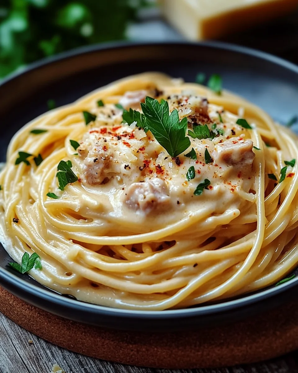 Thunfisch-Sahne-So&szlig;e