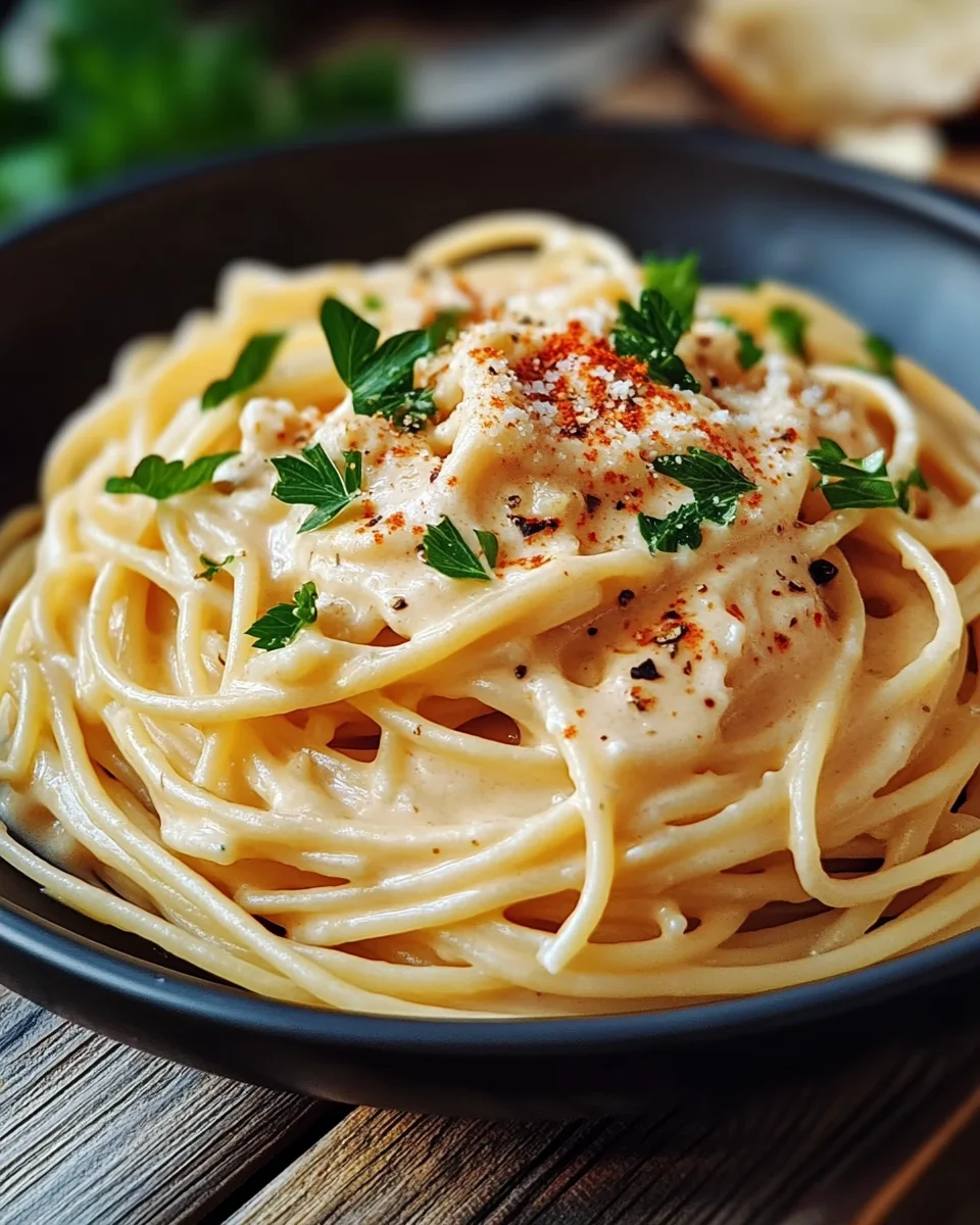 Thunfisch-Sahne-So&szlig;e mit Spaghetti