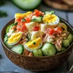Thunfischsalat mit Ei und Gurke