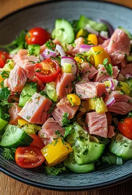 Thunfischsalat mit frischem Gemüse