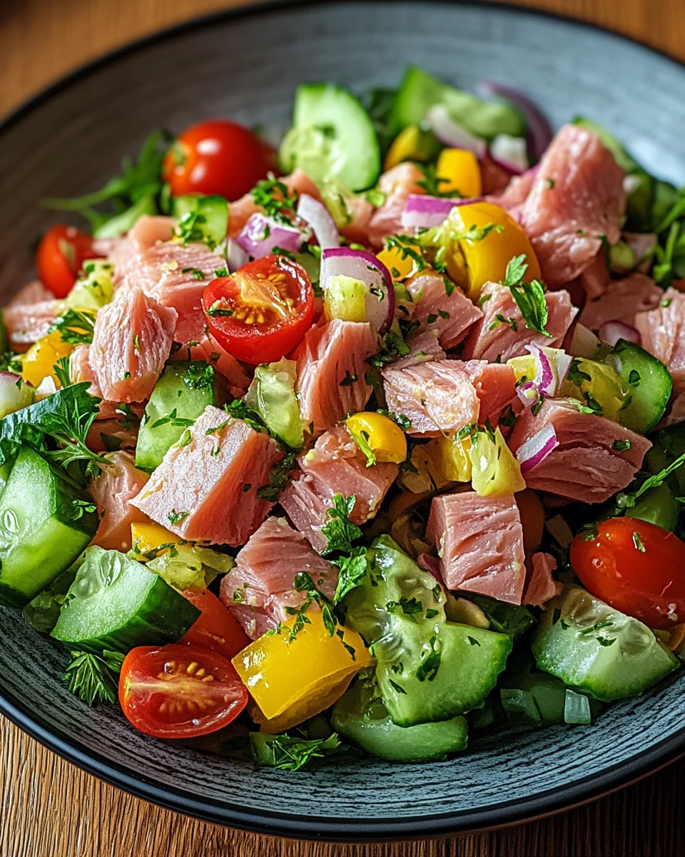 Thunfischsalat mit frischem Gem&uuml;se