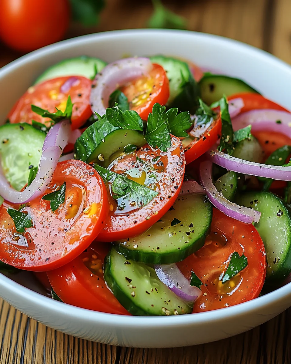 Tomaten-Gurken-Salat