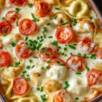 Tortellini-Auflauf mit Tomaten & Mozzarella