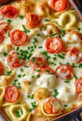 Tortellini-Auflauf mit Tomaten & Mozzarella