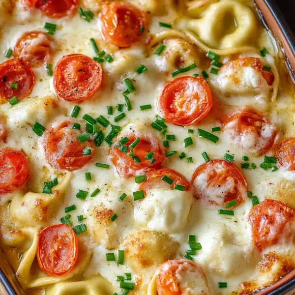Tortellini-Auflauf mit Tomaten & Mozzarella