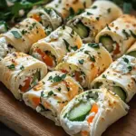Tortilla-Rollen mit Feta