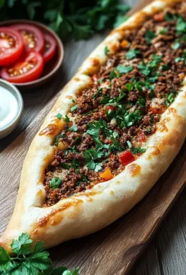 Türkische Pide mit Hackfleisch 22 Türkische Pide mit Hackfleisch