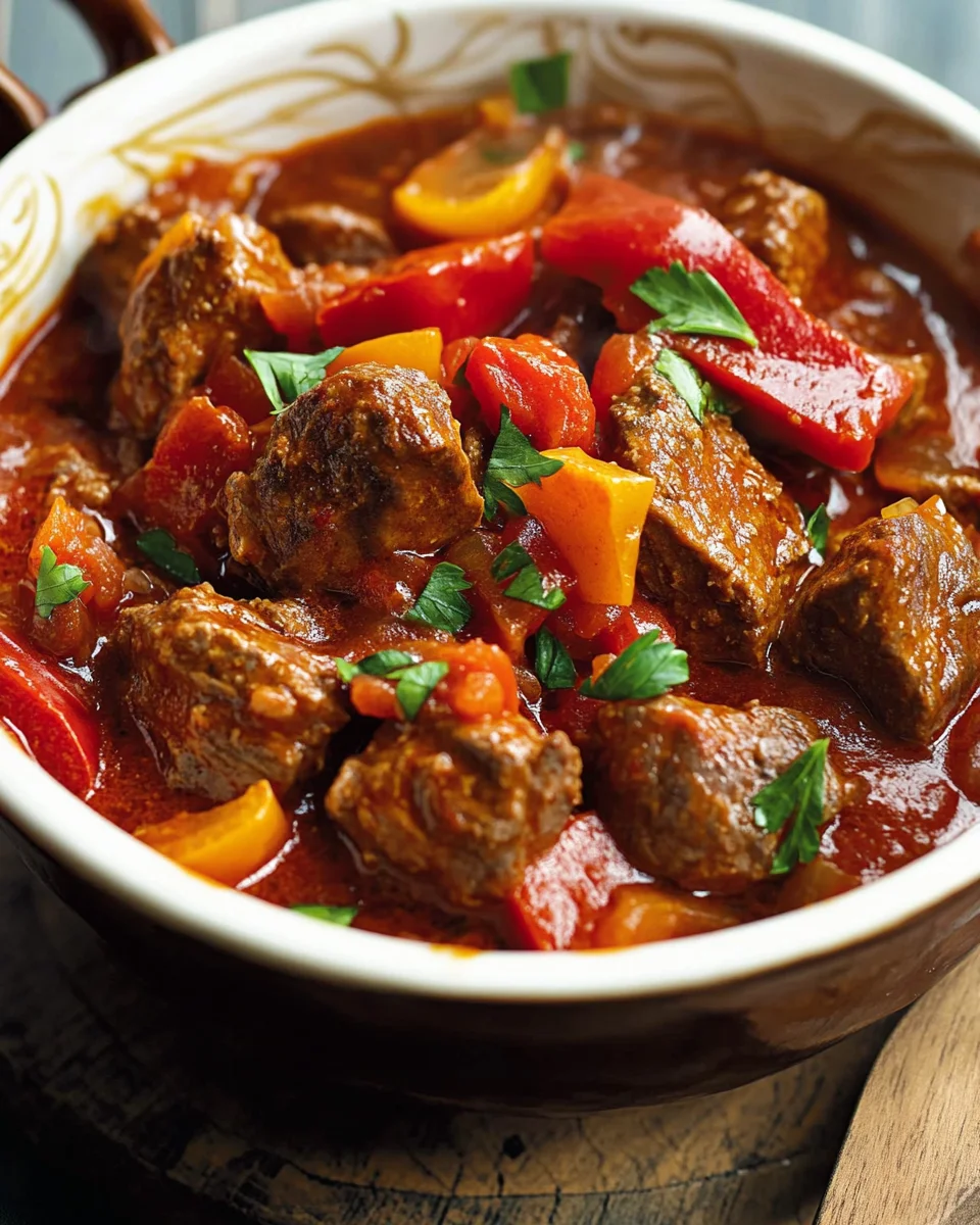 Ungarisches Paprika-Gulasch Rezept