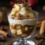 Winterliche Spekulatius-Creme mit Bratapfelkompott
