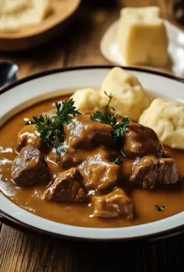 Butterzartes Rahmgulasch mit Serviettenknödel 21 Butterzartes Rahmgulasch mit Serviettenknödel