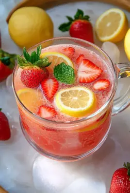 Erdbeer-Zitronen-Limonade selber machen ohne Zucker