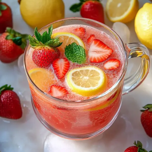Erdbeer-Zitronen-Limonade selber machen ohne Zucker