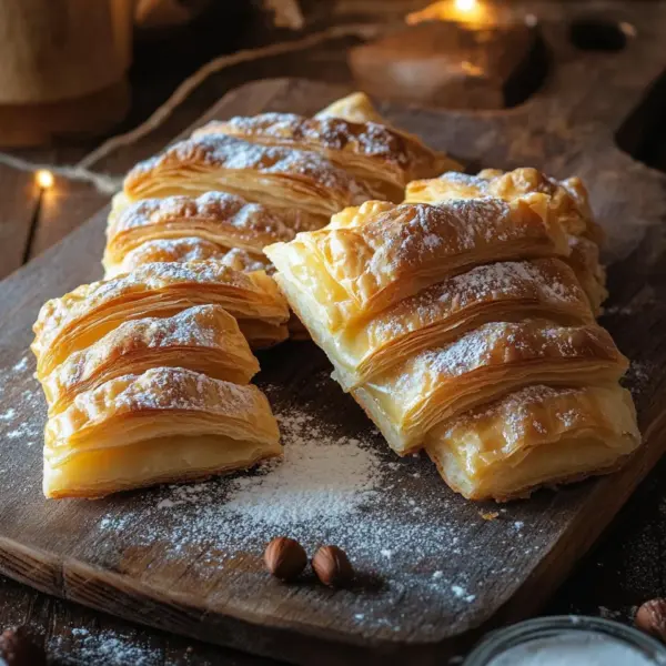 Nusshörnchen - Hefehörnchen mit Nussfüllung