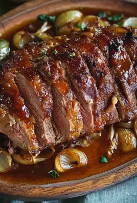 Räuberbraten, schmort im Ofen einfach vor sich hin