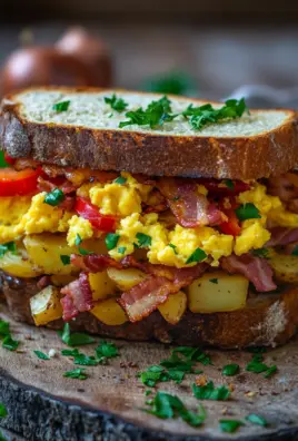 Bauernfrühstücks-Sandwich