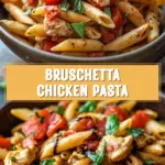 Bruschetta Chicken Pasta 16 Pinterest Hidden Image