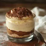 Capuccino-Creme, die wie Tiramisu schmeckt