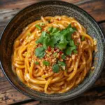 Chinesische Nudeln mit Erdnusssauce